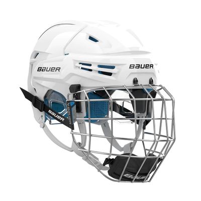 Bauer Re-Akt 65 Hockey Helmet Combo with Facemask, Senior (Small, White)