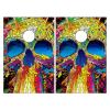 Cornhole Board Wraps Psychedelic Skull Cornhole Skins for Boards,3ft x 2ft Skin Decal Vinyl Wrap for Cornhole Game Board Bag Toss (2xpcs.) view 1
