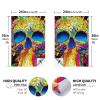 Cornhole Board Wraps Psychedelic Skull Cornhole Skins for Boards,3ft x 2ft Skin Decal Vinyl Wrap for Cornhole Game Board Bag Toss (2xpcs.) view 4