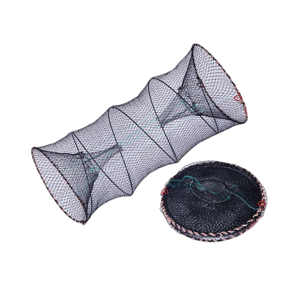 AOKLEY Fish Baskets Fish Trap Carp Large Creel Feeder Crab Catchers Surfcasting Accessories Casting Network Easy to Use Fishing Protection (Size : 30cm Dia-60cm Length)