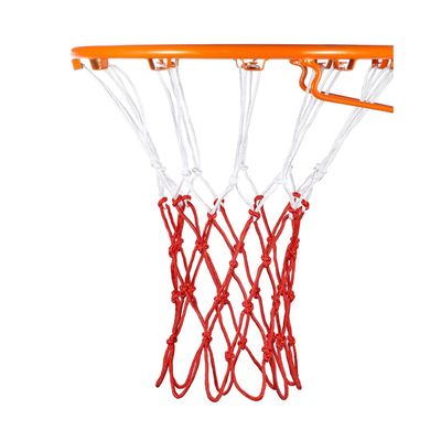 Basketball Net 1 Pack Red White 12 Loops Netting Replacement Thicker Ropes Weaved All Weather Bright Coloured Endurable Environment Friendly Polyester