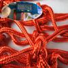 Basketball Net 1 Pack Red White 12 Loops Netting Replacement Thicker Ropes Weaved All Weather Bright Coloured Endurable Environment Friendly Polyester view 2