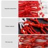 Basketball Net 1 Pack Red White 12 Loops Netting Replacement Thicker Ropes Weaved All Weather Bright Coloured Endurable Environment Friendly Polyester view 3