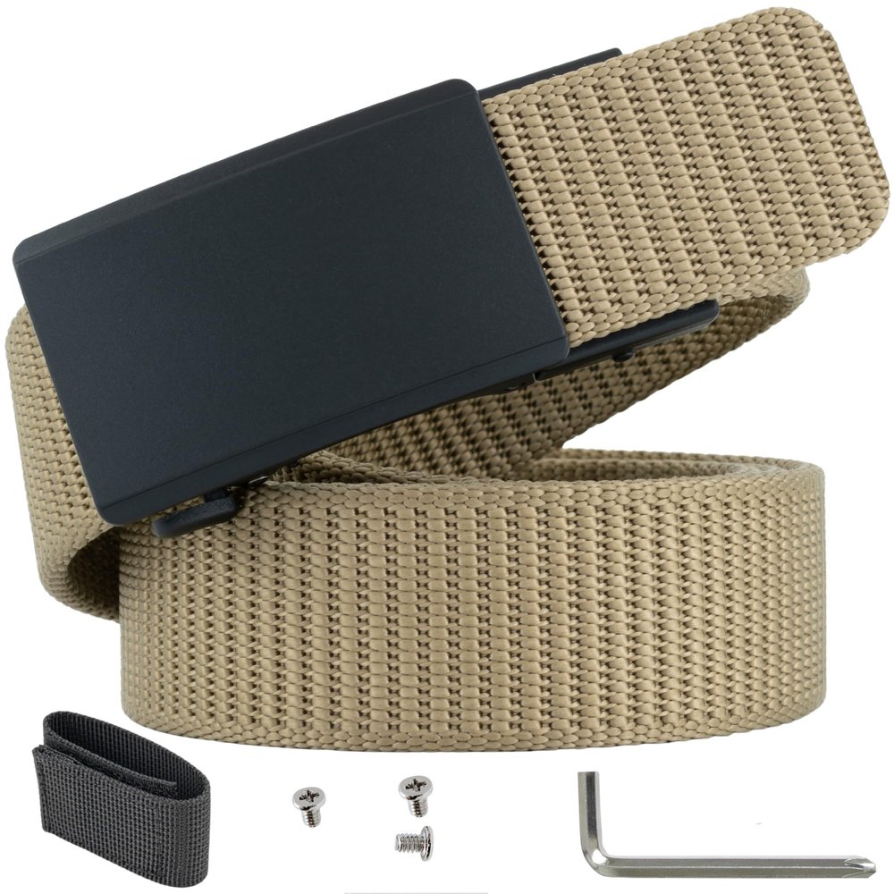 2ND AMEN Tactical Belt for Men - Military Hiking Nylon Gun Belt, Perfect Battle Belt, 1.5" EDC for Everyday Use, Ultimate 620D Cut to Size