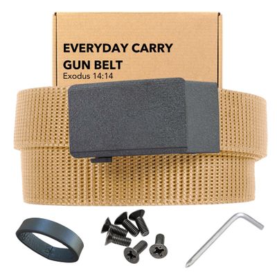 2ND AMEN Tactical Belt for Men - Military Hiking Nylon Gun Belt, Perfect Battle Belt for Men, 1.5" EDC Belt for Everyday Use, Ultimate 620D Cut to Size Gun Belts for Men