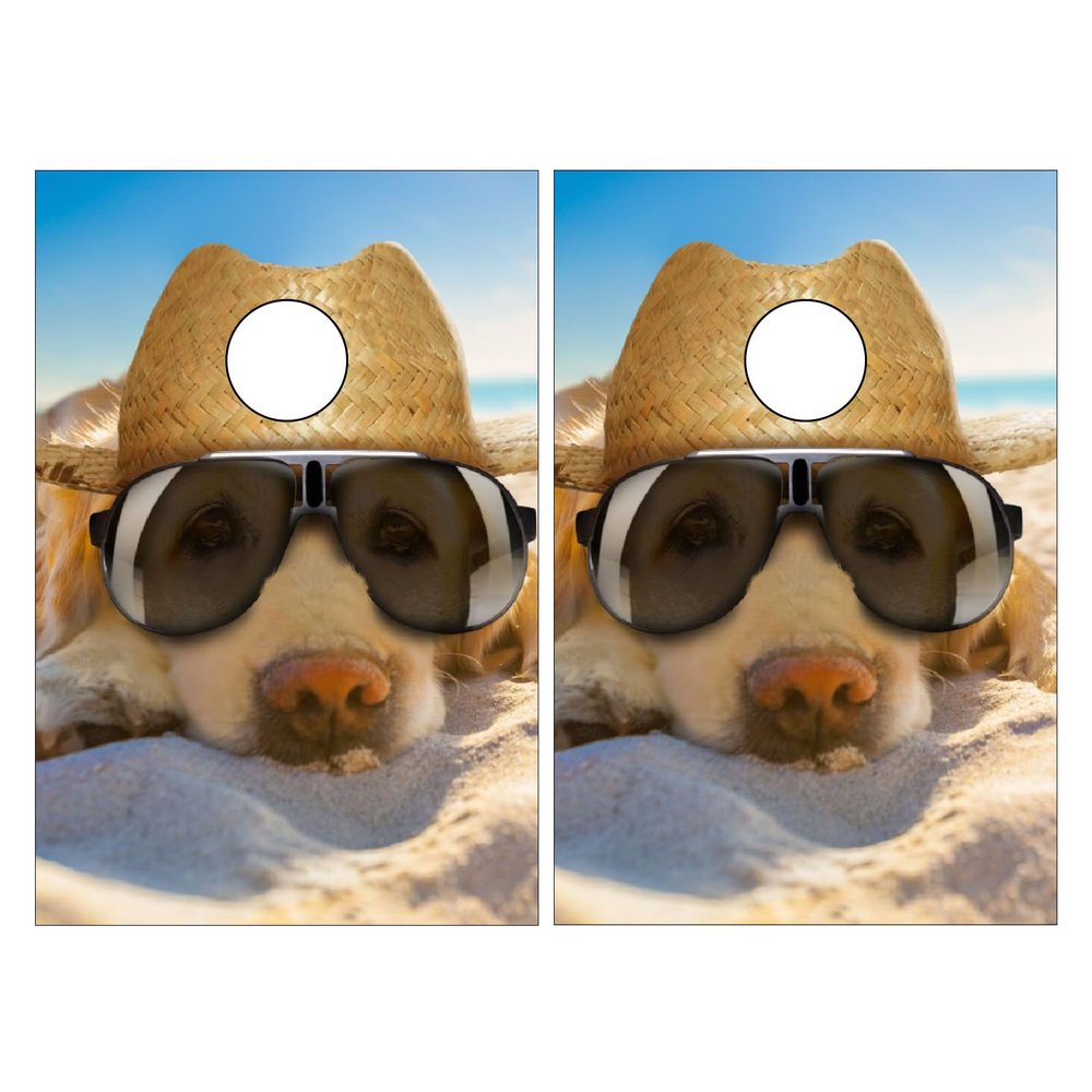 Cornhole Board Wraps Funny Pig Cornhole Skins for Boards,3ft x 2ft Skin Decal Vinyl Wrap for Cornhole Game Board Bag Toss (2xpcs.)