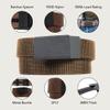 2ND AMEN Brown Tactical Belt for Men - Military Hiking Nylon Gun Belt, Perfect Battle Belt for Men, 1.5" EDC Belt for Everyday Use, Ultimate 620D Cut to Size Gun Belts for Men view 4
