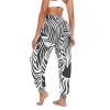 Animal Zebra Leopard Print Boho Hippie Pants for Women Yoga Harem Pants Sweatpants, 2XL view 2