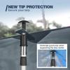 REDCAMP Aluminum Adjustable Camping Tarp Poles, 35in to 90in Telescoping Lightweight Tent Poles for Shelter, Awning, Hammock Rain Fly (Grey, Set of 2) view 4