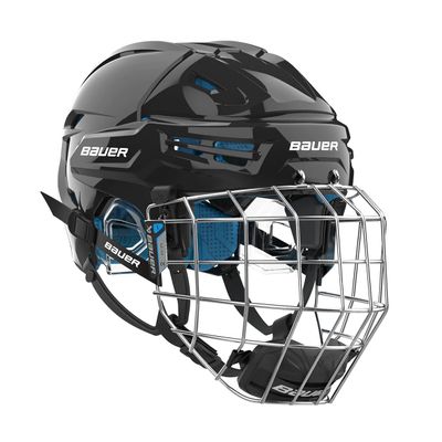 Bauer Re-Akt 65 Hockey Helmet Combo with Facemask, Senior (Small, Black)