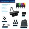 Ab Roller Home Gym Equipment  4 Wheels Ab Wheel Muscle Roller with LCD Screen, 5Pcs Resistance Bands, Ankle Straps, Door Anchor, Handles, Travel Bag Comfortable Elbow Support with Non-Slip Handles view 3