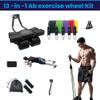 Ab Roller Home Gym Equipment  4 Wheels Ab Wheel Muscle Roller with LCD Screen, 5Pcs Resistance Bands, Ankle Straps, Door Anchor, Handles, Travel Bag Comfortable Elbow Support with Non-Slip Handles view 4