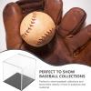 Sosoport Baseball Holder Display Case Acrylic Baseball Display Case Space-Saving Desktop Box view 2