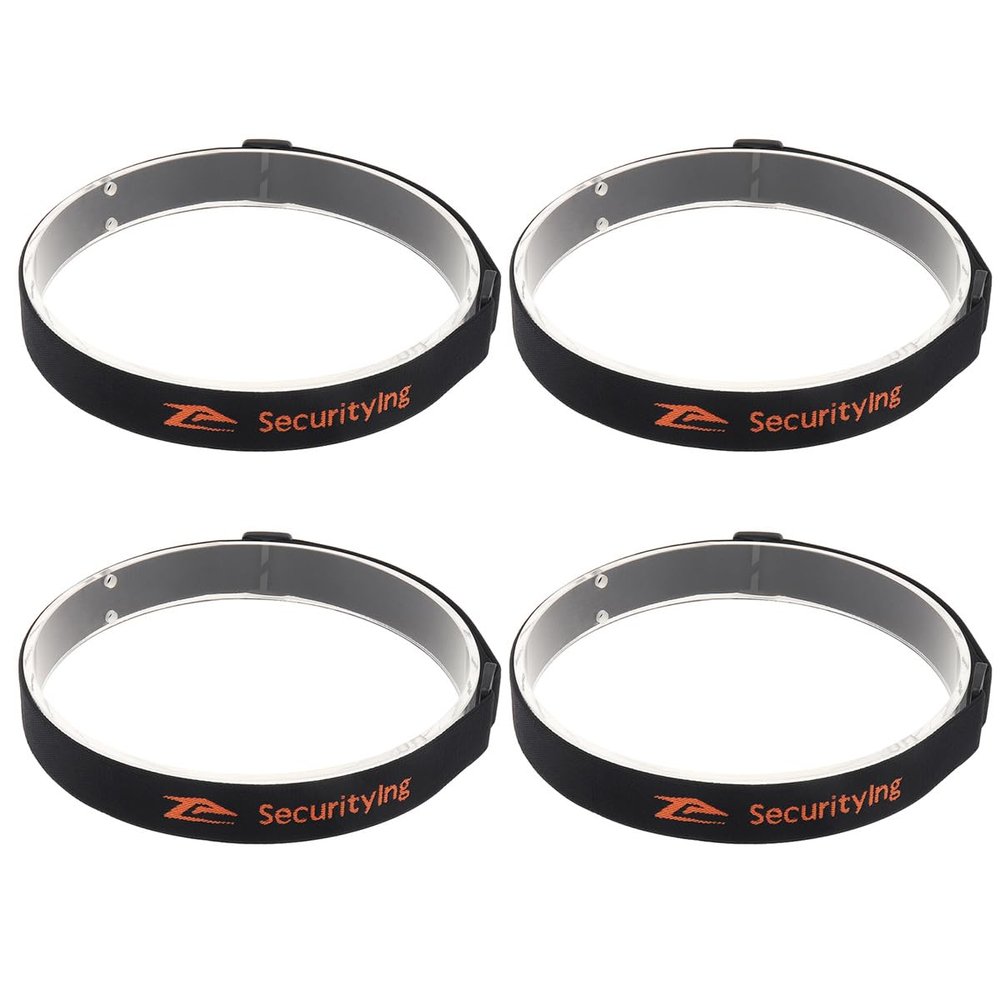 SecurityIng Elastic Headband Adjustable Headlight Strap Fit for 22mm - 26mm Torch Headlamps Holder (4)