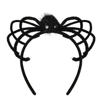 Kilener Halloween Headbands for Women Black Spider Headband Festival Headpiece Halloween Cosplay Costume Accessories for Women Spider Head Band Headdress Scare Halloween Party Headbands Decorations