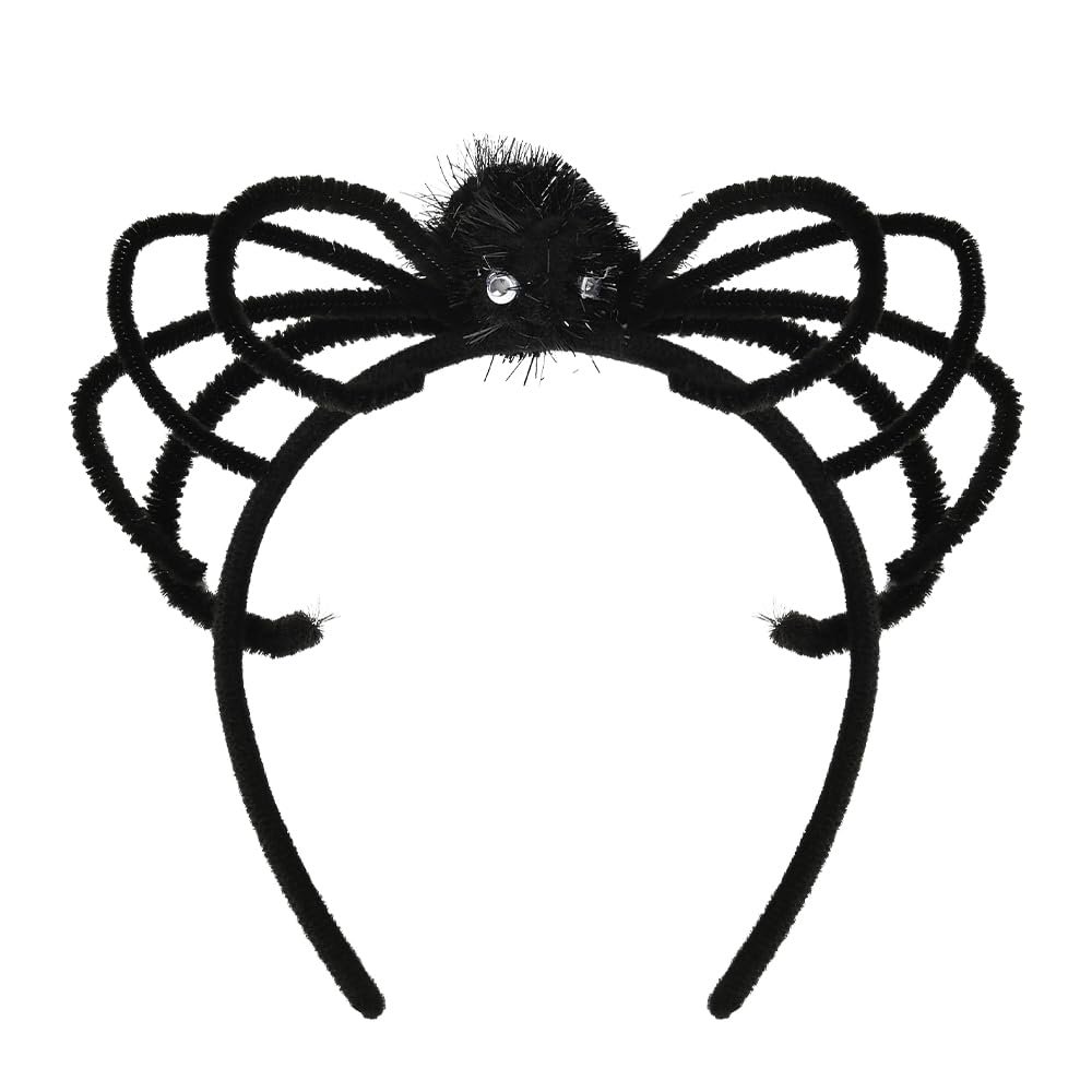 Kilener Halloween Headbands for Women Black Spider Headband Festival Headpiece Halloween Cosplay Costume Accessories for Women Spider Head Band Headdress Scare Halloween Party Headbands Decorations