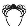 Kilener Halloween Headbands for Women Black Spider Headband Festival Headpiece Halloween Cosplay Costume Accessories for Women Spider Head Band Headdress Scare Halloween Party Headbands Decorations view 1