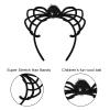 Kilener Halloween Headbands for Women Black Spider Headband Festival Headpiece Halloween Cosplay Costume Accessories for Women Spider Head Band Headdress Scare Halloween Party Headbands Decorations view 3