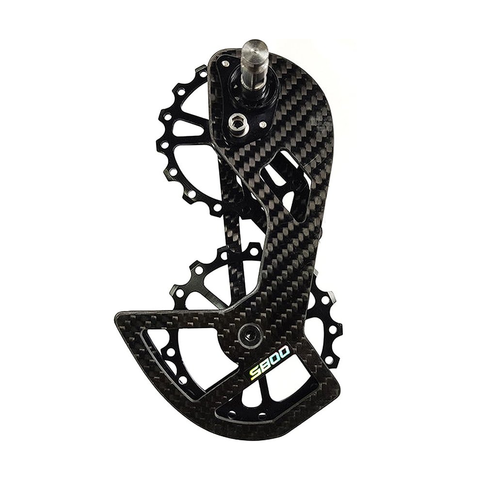 Lightweight Carbon Fiber Road Bicycle Bike Rear Derailleur Pulley Wheel System Compatible Shimano/sram, use 13T 17T Pulley (5800)