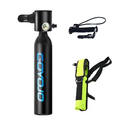 GOYOJO Mini Scuba Tank 0.5L Portable Lung Diving Device Oxygen Cylinder Underwater Breathing System 5-10 Minutes Refillable