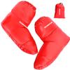 [Upgraded] Ultralight Camping Down Booties Warm Socks Sleeping Sock for Men & Women,Water-Resistant Warm Soft Cozy for Camp Sleeping Bag Backpacking Tent Down Booties Foot Warmer,L(7.5-13) Red view 1