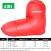 [Upgraded] Ultralight Camping Down Booties Warm Socks Sleeping Sock for Men & Women,Water-Resistant Warm Soft Cozy for Camp Sleeping Bag Backpacking Tent Down Booties Foot Warmer,L(7.5-13) Red view 2