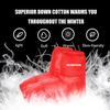 [Upgraded] Ultralight Camping Down Booties Warm Socks Sleeping Sock for Men & Women,Water-Resistant Warm Soft Cozy for Camp Sleeping Bag Backpacking Tent Down Booties Foot Warmer,L(7.5-13) Red view 4