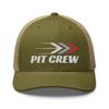 RIVEMUG Pit Crew Trucker Hat Curved Bill Mid Crown Adjustable Racing Cap view 2
