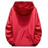 RTRDE Jackets for Men, Windproof Waterproof Lightweight Sport Jacket Men Hooded Windbreaker Raincoat Hiking Jacket Men's Raincoat,Rain Jackets with Hood Coats Light Jacket Coat (M, Red) view 2