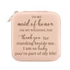 Gtizry Maid of Honor Jewelry Organizer, Thank You for Standing Beside Me, Bridesmaid Proposal Gifts for Wedding Day, Wedding Gifts for Bridesmaid, Bridal Shower Bachelorette Party Gift view 1