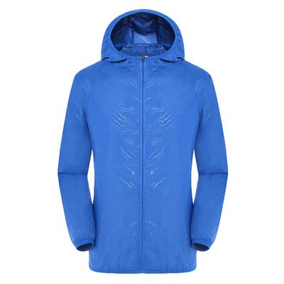 RTRDE Mens Coats, Rain Jackets with Hood Lightweight Waterproof Jacket Raincoat for Golf Cycling Windbreaker Cool Jackets Men Jacket Big and Tall Jackets Men's Coats Hoodie Coats (L, Blue)