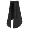 Womens Skirts Medieval Cosplay Punk Maxi Skirt Gothic Sexy Chain Matching Goth Skirts Steampunk Skirt view 2