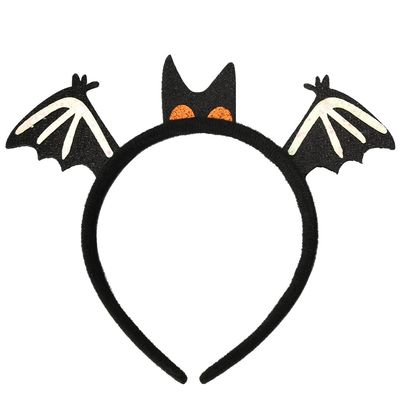 Bat Headband Halloween Headbands for Women Black Bat Wing Headband Cosplay Dress up Head Piece Halloween Costume Accessories for Women Girls Bat Headpiece Head Band Halloween Party Headbands