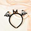 Bat Headband Halloween Headbands for Women Black Bat Wing Headband Cosplay Dress up Head Piece Halloween Costume Accessories for Women Girls Bat Headpiece Head Band Halloween Party Headbands view 3
