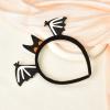 Bat Headband Halloween Headbands for Women Black Bat Wing Headband Cosplay Dress up Head Piece Halloween Costume Accessories for Women Girls Bat Headpiece Head Band Halloween Party Headbands view 4