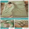 RUZGAR Sleeping Bag Liner 100% Cotton Adult Sleep Sack and Travel Sheets Comfortable Lightweight Single Double Camping Sleeping Bag Liners Camping Sheets (Color : Green A, Size : 80x210cm-31x82) view 2