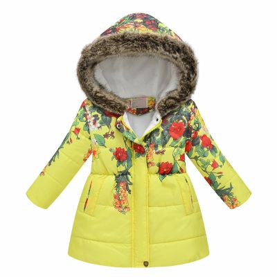 Baby Girls Boys Winter Warm Jacket Kids Soft Collar Hooded Down Windproof Thick Warm Snowsuit (B, 3-4 Years)