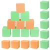 FUBOTRAD Foam Pit Blocks Foam Padding Sponge Pit Cubes Sponge Blocks for Amusement Park Gymnastics Freerunning and Parkour Courses - 24PCS 5" x 5" x 5" (Tangerine & Green) view 1
