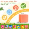 FUBOTRAD Foam Pit Blocks Foam Padding Sponge Pit Cubes Sponge Blocks for Amusement Park Gymnastics Freerunning and Parkour Courses - 24PCS 5" x 5" x 5" (Tangerine & Green) view 2