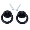 Southst 2 X Retro Single Hole Knob Door Bin Dresser Wardrobe Ring Pull Handle Black view 2