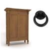 Southst 2 X Retro Single Hole Knob Door Bin Dresser Wardrobe Ring Pull Handle Black view 3