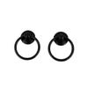 Southst 2X Retro Single Hole Knob Door Bin Dresser Drawer Drop Ring Pull Handle Black view 1