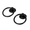 Southst 2X Retro Single Hole Knob Door Bin Dresser Drawer Drop Ring Pull Handle Black view 3