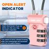SURE LOCK TSA Approved Cable Luggage Lock TSA Locks for Luggage with Visual Inspection Indicator, Resettable 3-Digit Combination, Zinc Alloy Body for Suitcases, Backpacks, Gym Lockers(Pink 2 Pack) view 4