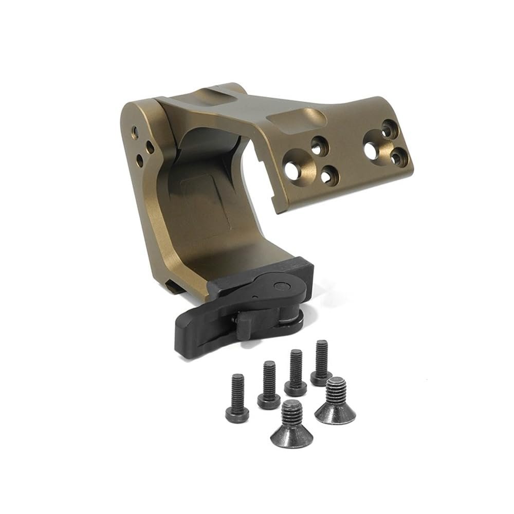 ZTFSETD Universal Fast Slide QD Flip to Center(FTC) Scope Mount,2.26 Optical Centerline Height,Metal Riser Mount Base for G33 G43 G45 V3XM V6XM 3X Magnifier Scope,Tan