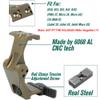 ZTFSETD Universal Fast Slide QD Flip to Center(FTC) Scope Mount,2.26 Optical Centerline Height,Metal Riser Mount Base for G33 G43 G45 V3XM V6XM 3X Magnifier Scope,Tan view 3