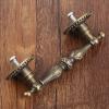 Southst 86x24mm Vintage Furniture Handle Wooden Wine Box Pull Handles Kit Cupboard Knob Door Furniture Hardware European Style view 2