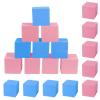 FUBOTRAD Foam Pit Blocks Foam Padding Sponge Pit Cubes Sponge Blocks for Amusement Park Gymnastics Freerunning and Parkour Courses - 24PCS 5" x 5" x 5" (Pink & Dark Blue) view 1