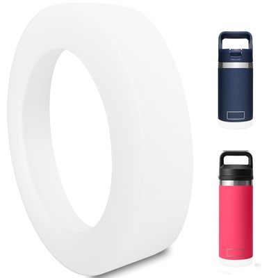 Acemoo Safer Boot Sleeve for YETI Jr 12 oz and Rambler 12 oz 18 oz, Silicone Protection for YETI Rambler Rambler Accessories, White - Dishwasher Safe