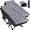 Slsy Oversized XXL Folding Camping Cot for Adults with Pad, Padded Portable Sleeping Cots, Camp Bed with Carry Bag for Outdoor Travel, Beach, Hiking view 1